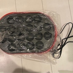たこ焼き器　ミニたこ焼き器　平面プレート付きたこ焼き器の画像
