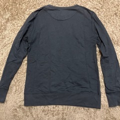 メンズ　ユニクロ　トレーナー　黒　Lサイズの画像