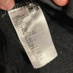 メンズ　ユニクロ　トレーナー　黒　Lサイズの画像