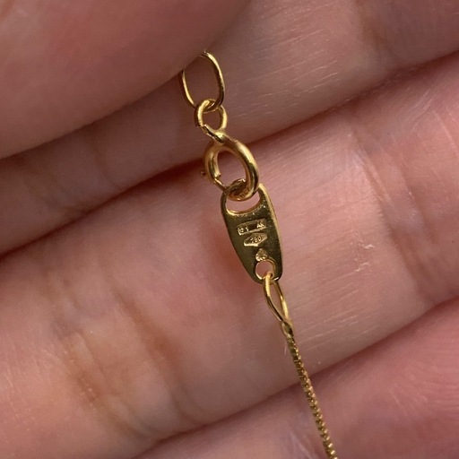K18 ダイヤクロス　ネックレス　1ct 3.5g 約39.5cm