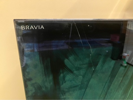 【中古】ヒビ有り　55インチ壁掛けテレビ　SONY　【E1202IL】