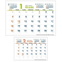 新品未開封　メモしやすい　 eco MATE 2026 卓上カレンダー　2つ
の画像