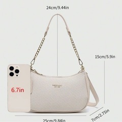 新品未使用✨チェリーチャーム付 2wayショルダー＆ハンドバッグ アイボリー系の画像