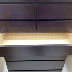 大塚家具 (オオツカカグ) ハイチェスト ブラックの画像