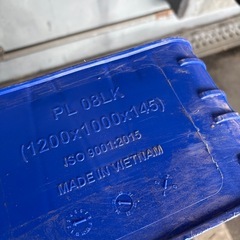 プラスチックパレット青色　1200×1000 10枚 の画像