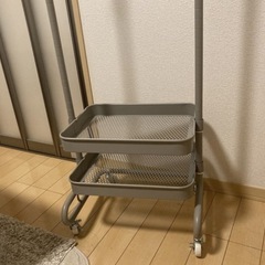 ハンガーラック　スリム　棚付き　の画像