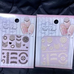 ネイルシール 紫 ピンク 黒 白8点まとめ売りの画像
