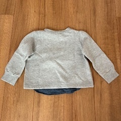 100円。裏起毛トレーナー100cmの画像