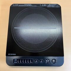 アイリスオーヤマ 一口IHコンロ HKT-T37（ブラック）2021年製の画像