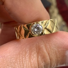 K18 ダイヤモンドリング　6.6g 0.308ct 約11.5号の画像