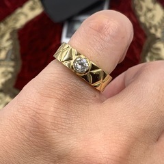 K18 ダイヤモンドリング　6.6g 0.308ct 約11.5号の画像