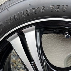 超美品165 55 15 タイヤホイール４本の画像