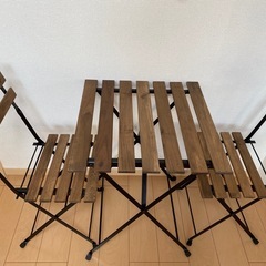 ガーデニングテーブルチェアセットの画像