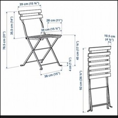 ガーデニングテーブルチェアセットの画像
