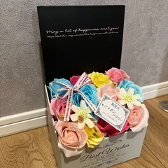 【未使用】観賞用　シャボンフラワー パステル　カラフル　薔薇の画像