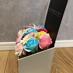 【未使用】観賞用　シャボンフラワー パステル　カラフル　薔薇の画像