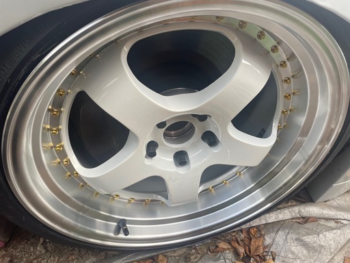 18inマイスター風深リムホイール4本！仮つけのみ未走行品！