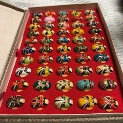 中国京劇臉譜 ミニチュアお面 仮面 50点の画像