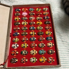 中国京劇臉譜 ミニチュアお面 仮面 50点の画像