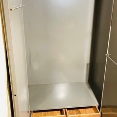 スチール洋服タンス金庫錠付きの画像