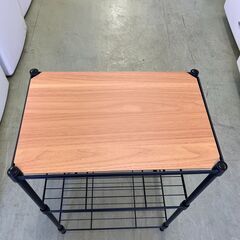 【リサイクルショップ ピカソ 小松原】🌈✨【スリムで超万能‼️】木目×ブラック✨3段ラック✨★6313★の画像