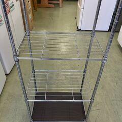 【リサイクルショップ ピカソ 小松原】🌈✨【収納力バツグン‼️】スチール×木目✨4段スリムラック✨★6483★の画像