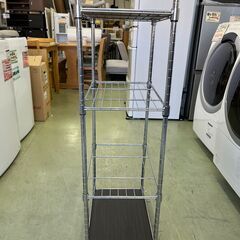 【リサイクルショップ ピカソ 小松原】🌈✨【収納力バツグン‼️】スチール×木目✨4段スリムラック✨★6483★の画像