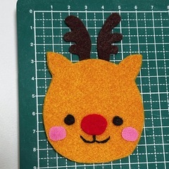 クリスマス　　サンタとトナカイの画像