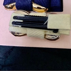 ヘアクリップ5個 ミント 白 青の画像