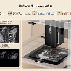 【新品未使用】レーザー彫刻機 ATOMSTACK P1 デュアルの画像