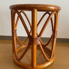 ラタンスツール  ラタンチェア 籐椅子の画像