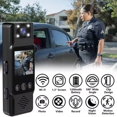 新品 小型カメラ クリップ型 ミニカメラ　ウェアラブルカメラ 防犯カメラ 液晶画面付き ボディカメラの画像