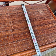 ラタン製 3段チェスト 高さ80cm 昭和レトロ　籐タンスの画像