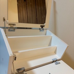  ドレッサー　収納棚　可動式の画像