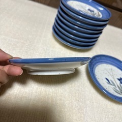 昭和レトロ小皿 13.5cm 10個の画像