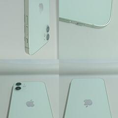 整備済！　iPhone12mini　A2398　64GB　本体　グリーン 　SIMフリー　背面割れ　256681379の画像