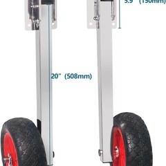 アルミ製トランサムホイール（ゴムボート・フィッシングボート用の画像