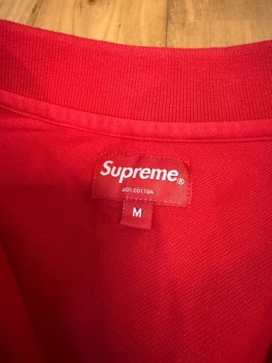 【美品】Supreme 18SS Corner Arc L/S ポロシャツ M