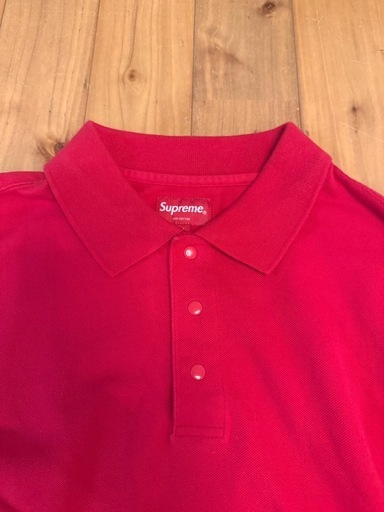 【美品】Supreme 18SS Corner Arc L/S ポロシャツ M