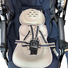 【レインカバー付】コンビ メチャカル オート4キャス エッグショック ネイビーの画像