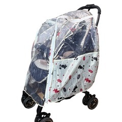 【レインカバー付】コンビ メチャカル オート4キャス エッグショック ネイビーの画像