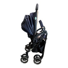 【レインカバー付】コンビ メチャカル オート4キャス エッグショック ネイビーの画像