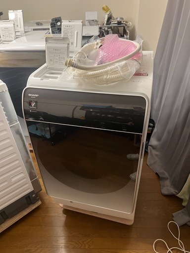 ❶美品　シャープ　分解清掃済み　新型機種ES-X11A-SL 2024年購入　ドラム式洗濯乾燥　洗濯11k 乾燥6k