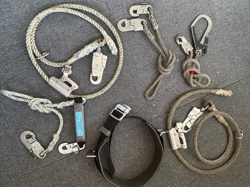 中古品安全帯まとめ　FUJI　DENKO MARAEL 　ツヨロン　6点セット