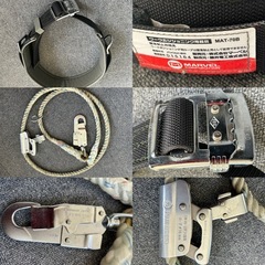 中古品安全帯まとめ　FUJI　DENKO MARAEL 　ツヨロン　6点セットの画像