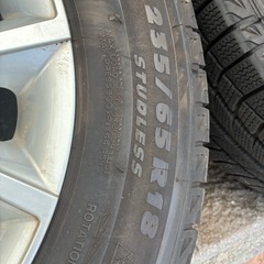 LEXUS RX スタッドレスホイール4本セット　タイヤ2020年製　バリ溝の画像