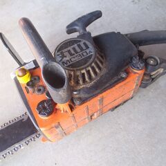 マルヤマ　2サイクルエンジンチェンソー　プライマリーポンプ要交換の画像