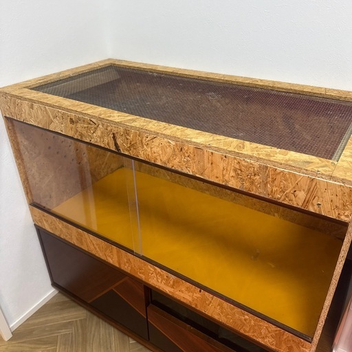 中古　きなとのケージ屋さんのセパレート仕様の爬虫類ケージ 爬虫類 ケージ (ZII) 赤星のその他の中古あげます・譲ります