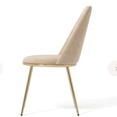 francfranc フェリシテ チェア 2 ベージュ 2個の画像