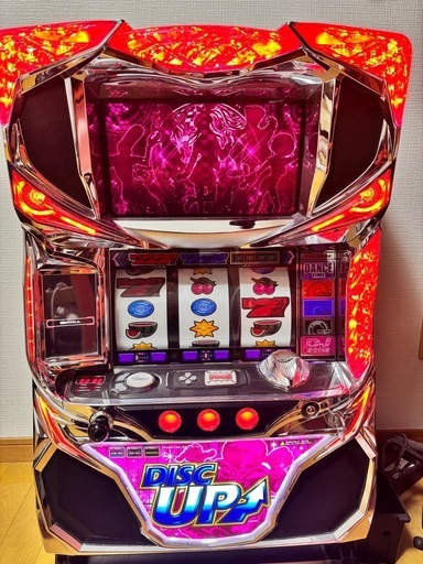 パチスロ実機サミーパチスロディスクアップ5号機コイン不要機動作確認